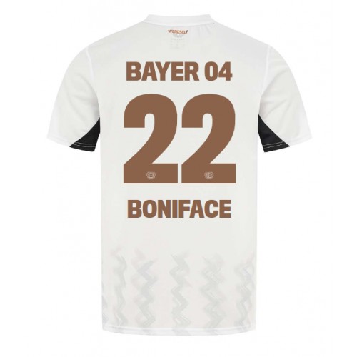 Moški Nogometni dresi Bayer Leverkusen Victor Boniface #22 Gostujoči 2024-25 Kratek Rokav